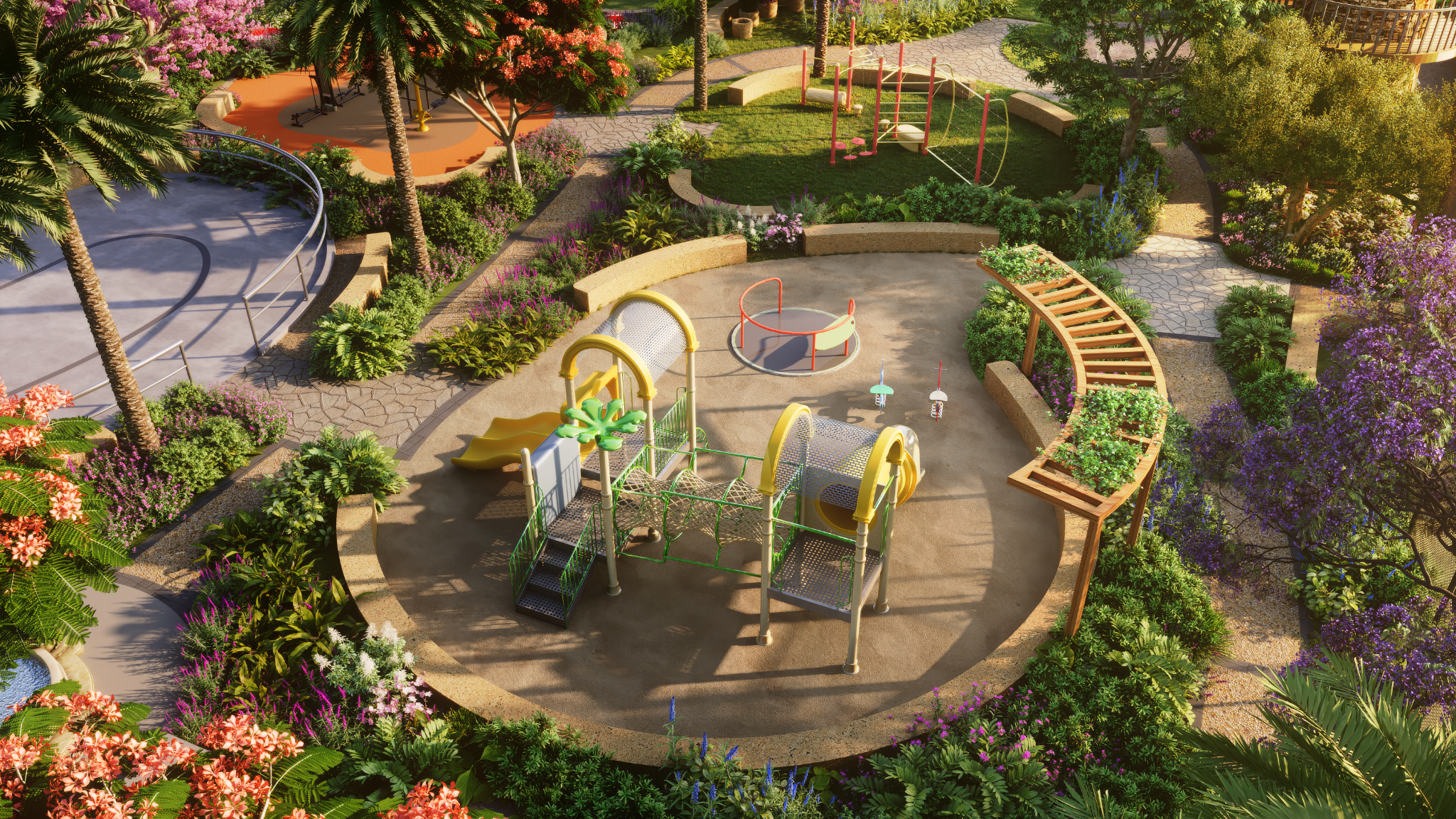 Samasti by Prime Acres landscaped play area